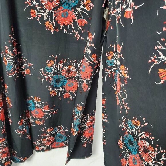 LulaRoo XL Black Floral Sleeveless Polyester Cover Top - Picture 4 of 9